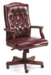 Кресло с низкой спинкой для посетителей, цвет - махагон